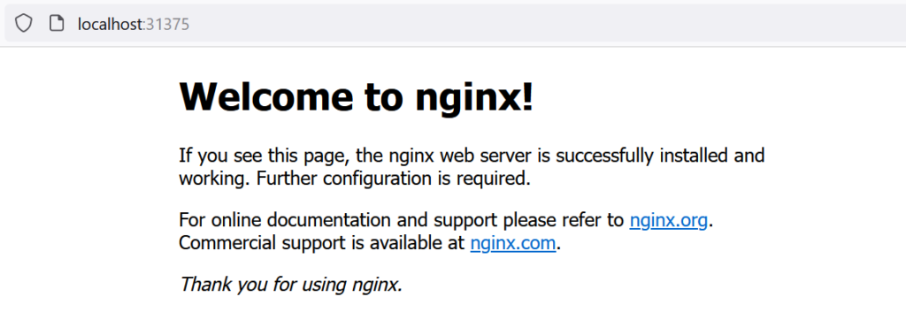 Exposed Nginx